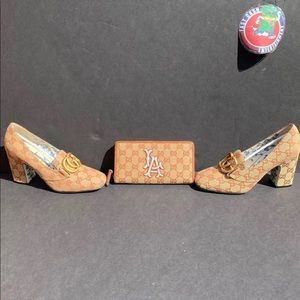 👡👝Gucci Heels and Zip Wallet Bundle NWT👡👝